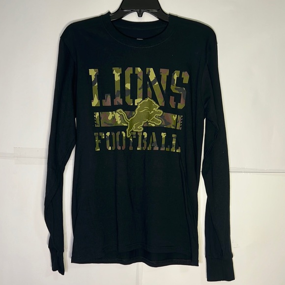 Men’s Detroit Lions Camouflage Long Sleeve Shirt Size Small - Picture 1 of 3